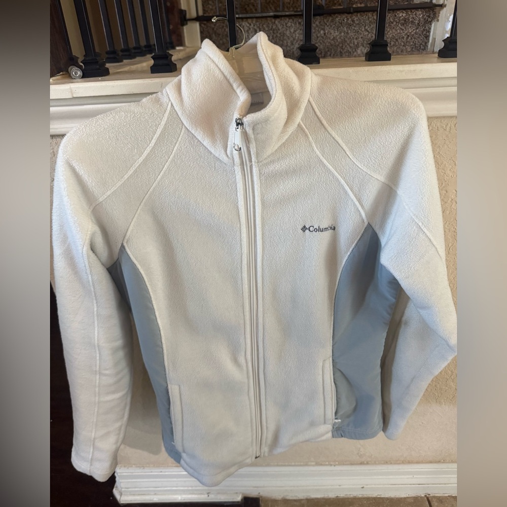 Columbia Soft White Full-Zip Jacket